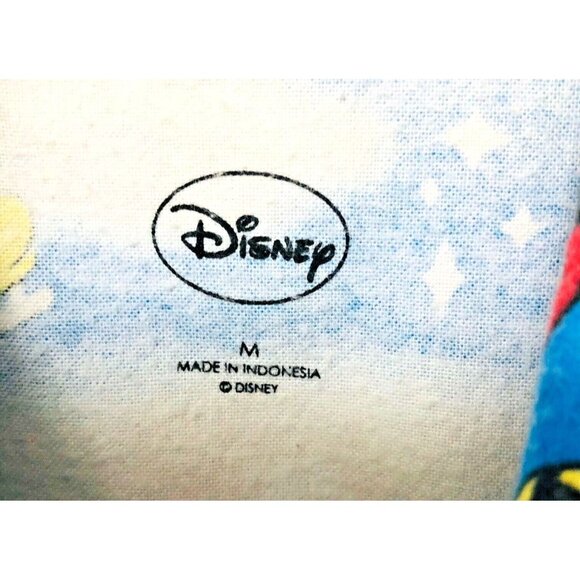 Disney Flannel‎ Pajama Set PJs Women's M Mickey Minnie Pluto Donald Horace Retro - Picture 9 of 9
